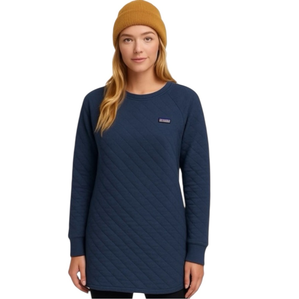 Patagonia Organic Cotton Quilt Tunic in New Navy